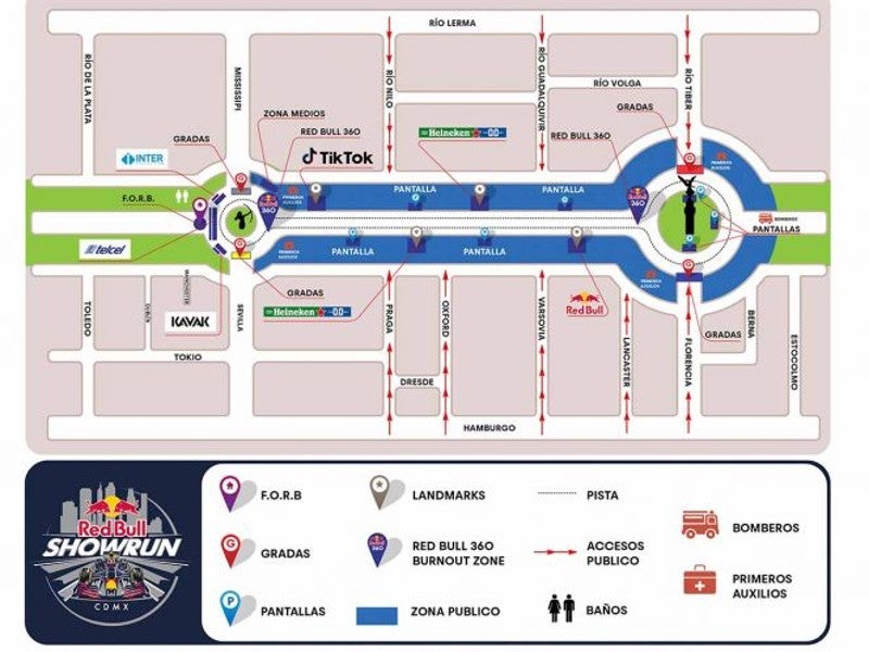 Recorrido de Checo sobre Paseo de la Reforma