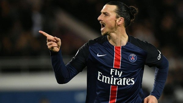 Zlatan Ibrahimovic en su paso por el PSG