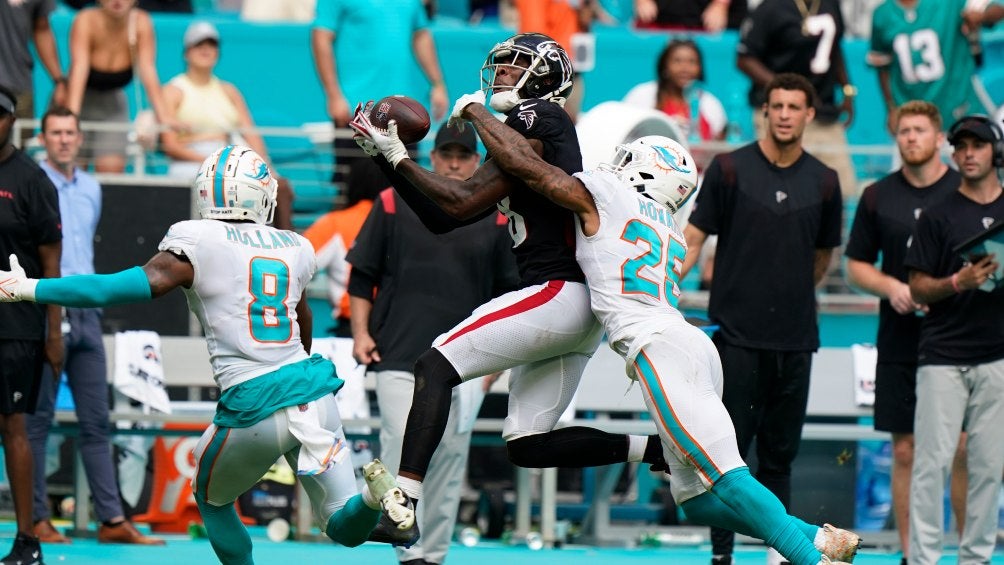 Calvin Ridley durante un partido con Falcons