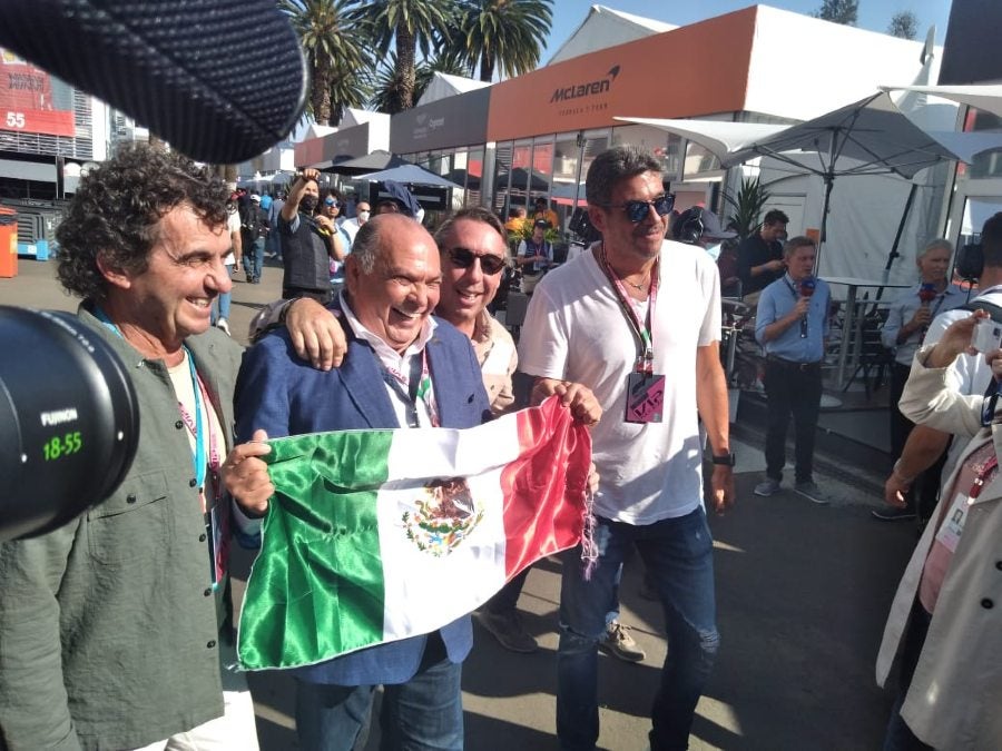 Papá de Checo junto a Azcárraga y Elías Ayub