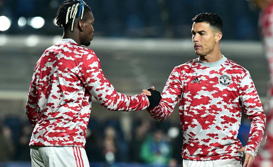 Pogba con Cristiano Ronaldo