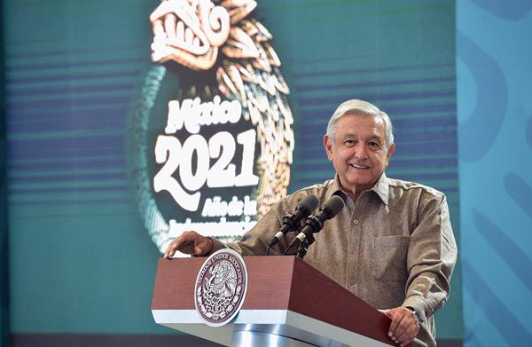 Presidente de México en conferencia de prensa