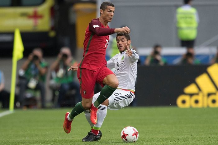 CR7 en partido ante la Selección Mexicana