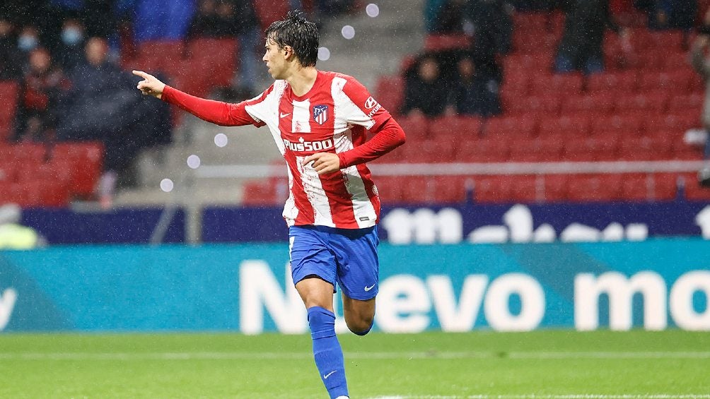 Joao Félix festejando gol con el Atlético de Madrid