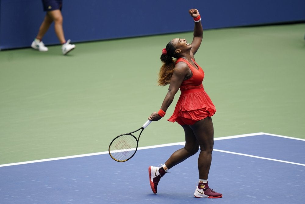 Serena Williams durante partido