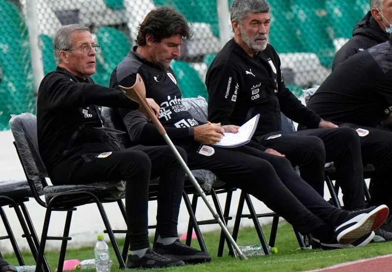 Óscar Washington Tabárez como técnico de Uruguay