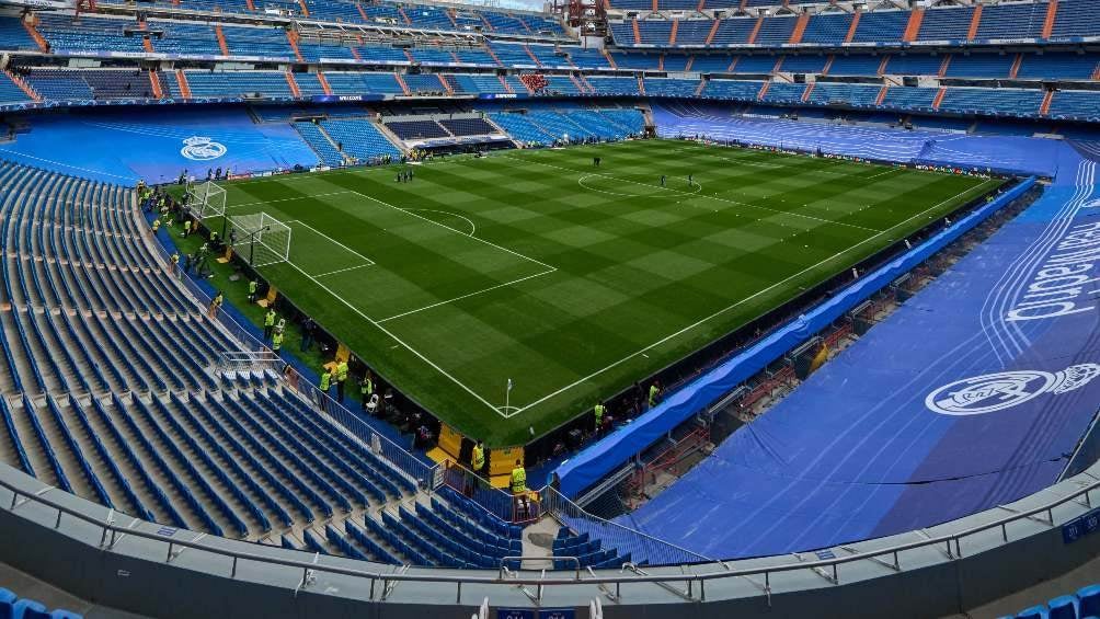 Estadio Santiago Bernabéu en remodelación