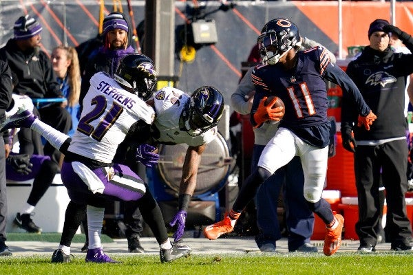 Chicago Bears frente a Ravens de Baltimore