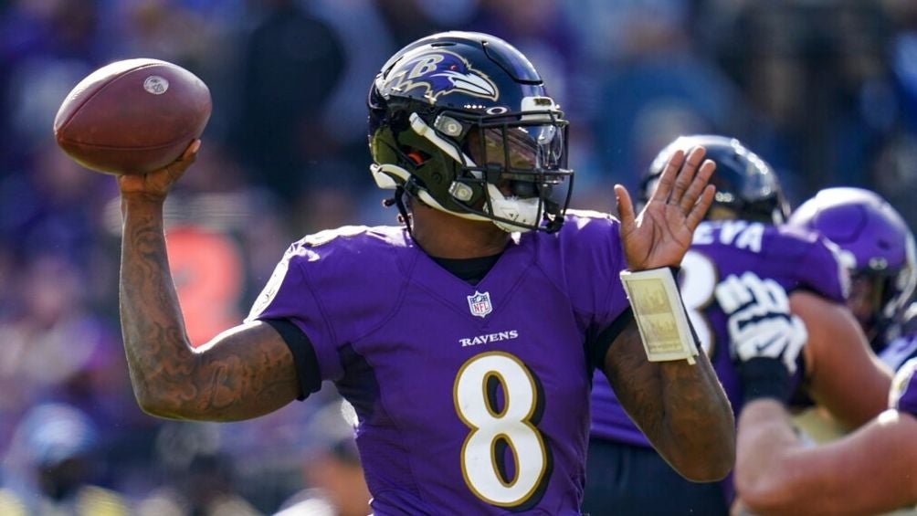 Jackson en un partido con Ravens