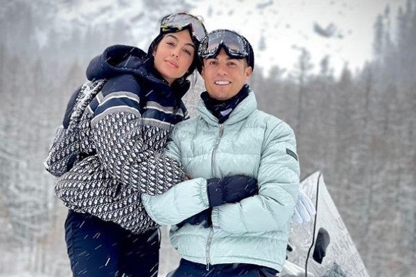 Georgina Rodríguez y Cristiano Ronaldo de vacaciones