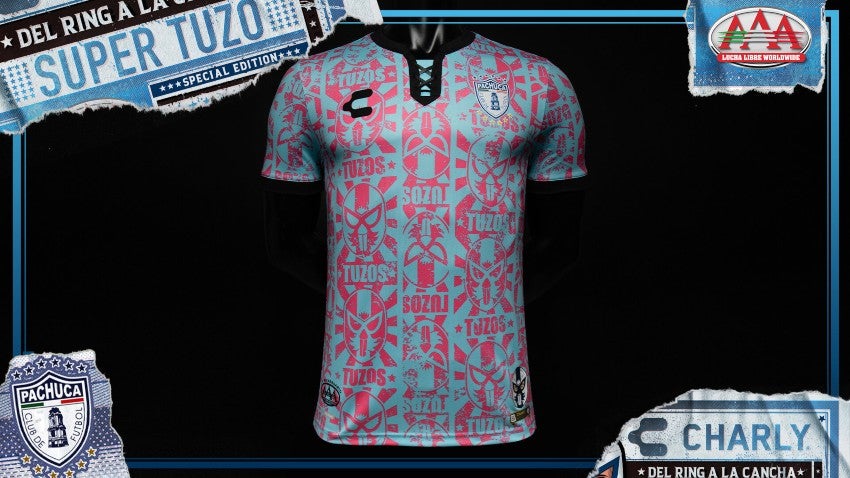 Nuevo jersey del Pachuca inspirado de Lucha Libre