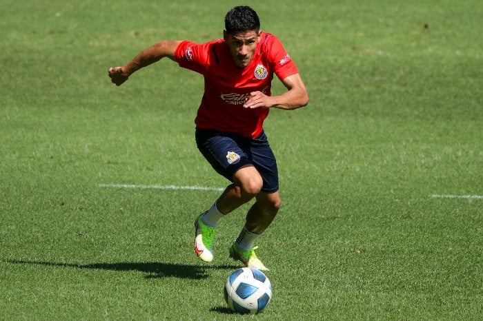 Antuna, durante un entrenamiento