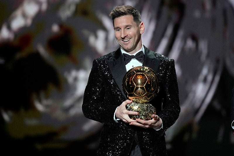 Messi tras ganar el Balón de Oro 