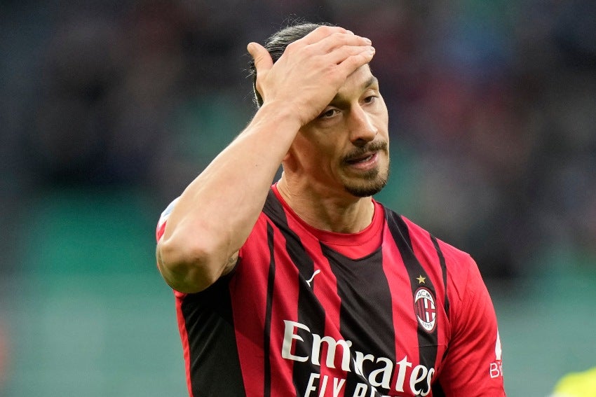 Ibrahimovic en un partido del Milan