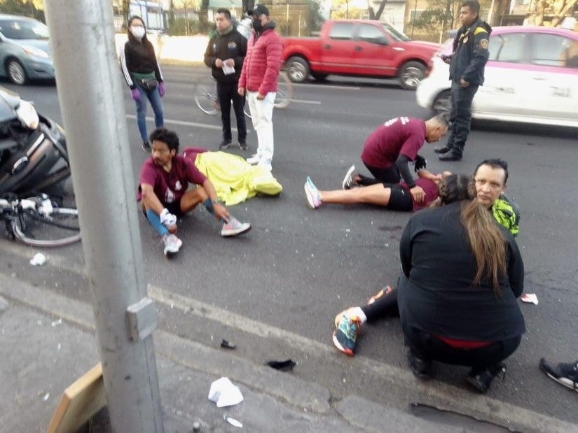 Automovilista atropelló a un grupo de peregrinos