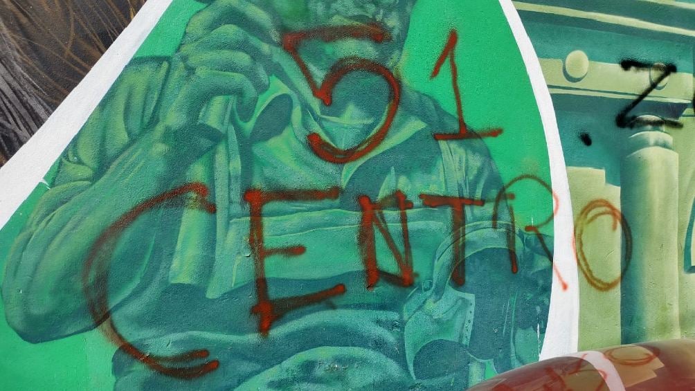 Murales del León fueron 'vandalizados' por afición del Atlas