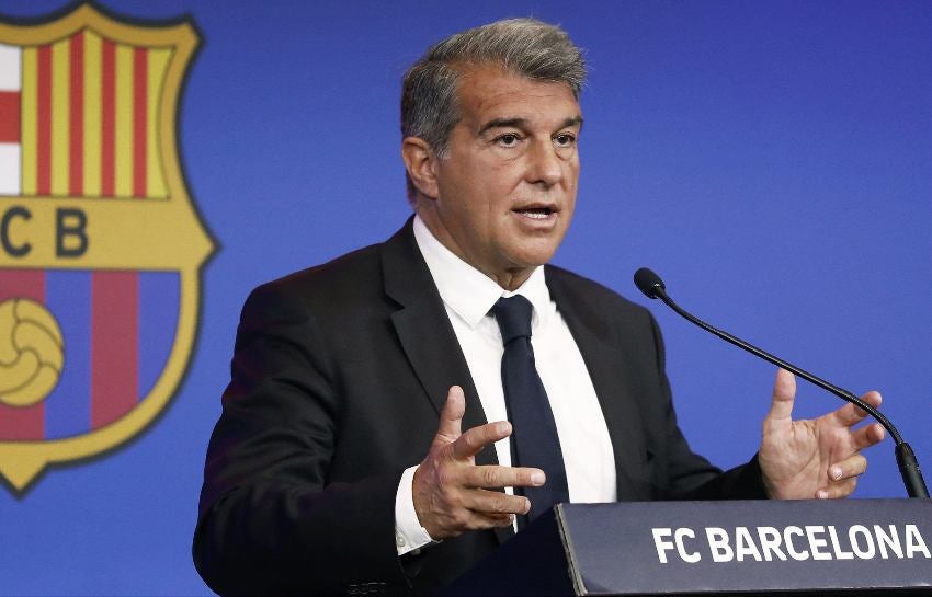 Joan Laporta primera conferencia de prensa 