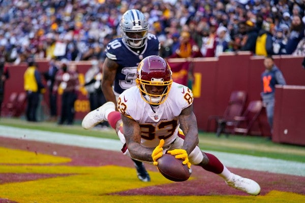 Washington en acción frente a Cowboys