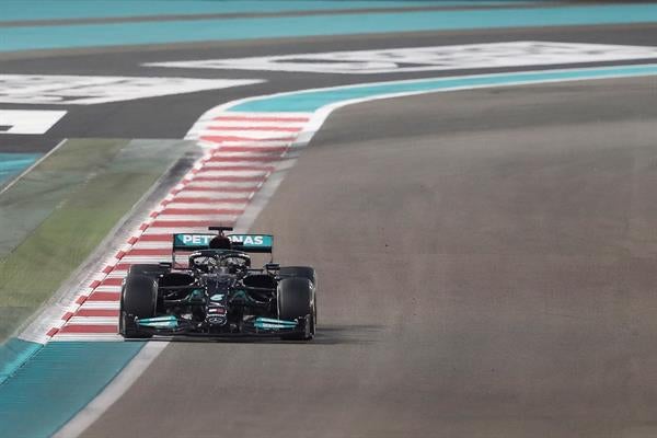 Lewis Hamilton en el GP de Abu Dabi