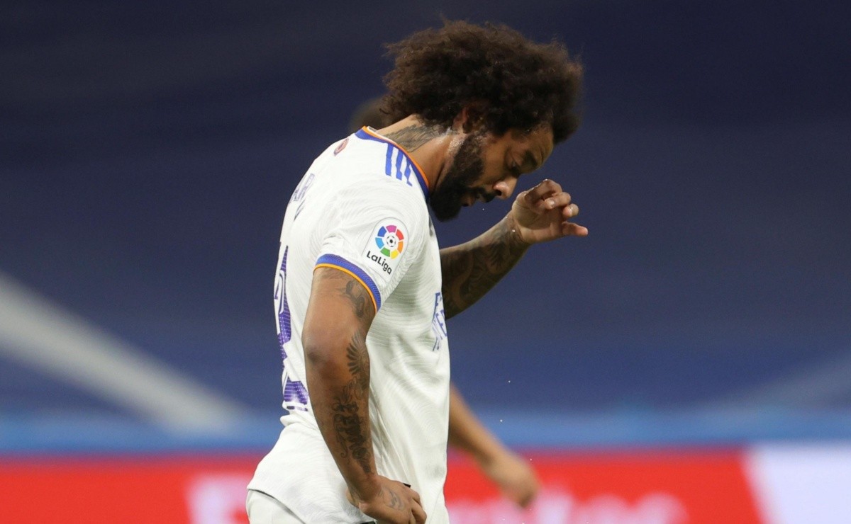 Marcelo se lamenta en juego del Real Madrid