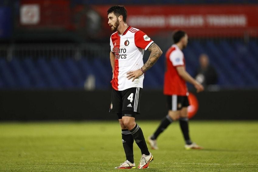 Jugadores del Ajax se lamentan por la derrota 