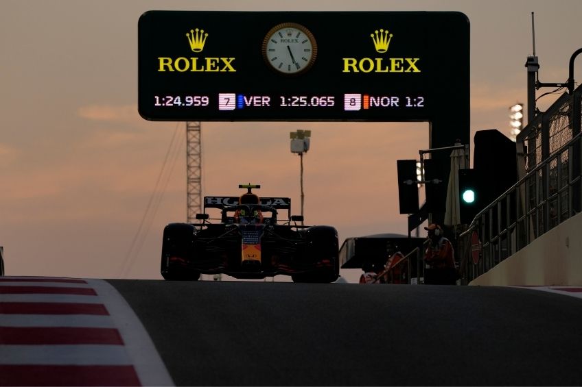 'Checo' Pérez durante las prácticas del Gran Premio de Abu Dhabi