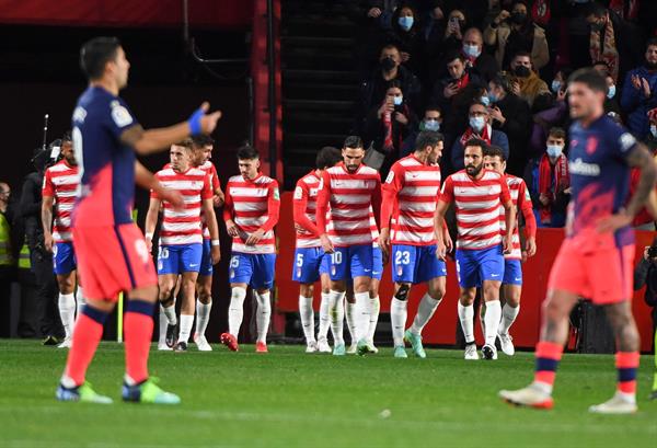 Granada, en festejo de gol