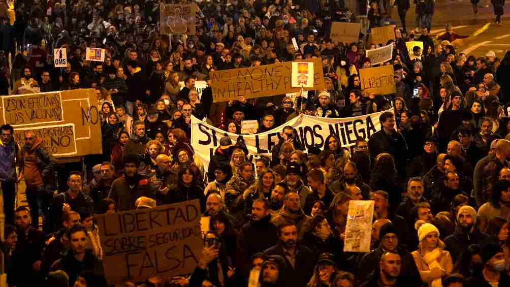 Manifestación contraCovid en España 