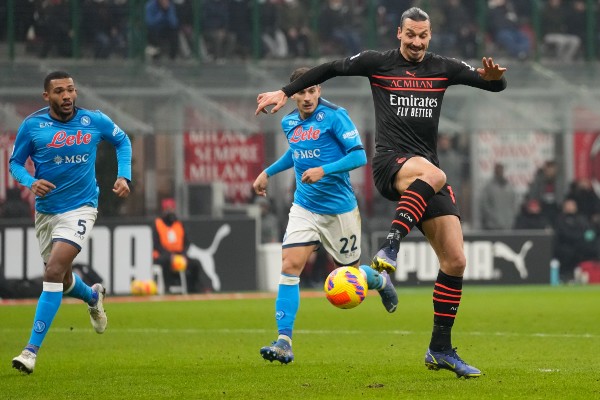 Zlatan en acción con el AC Milan