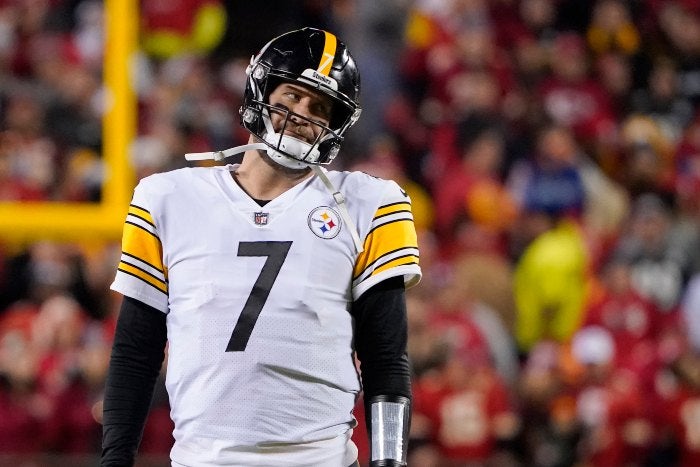 Ben Roethlisberger en acción con Steelers