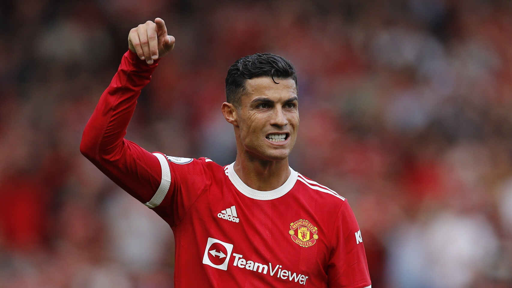 Cristiano Ronaldo en acción con Manchester United