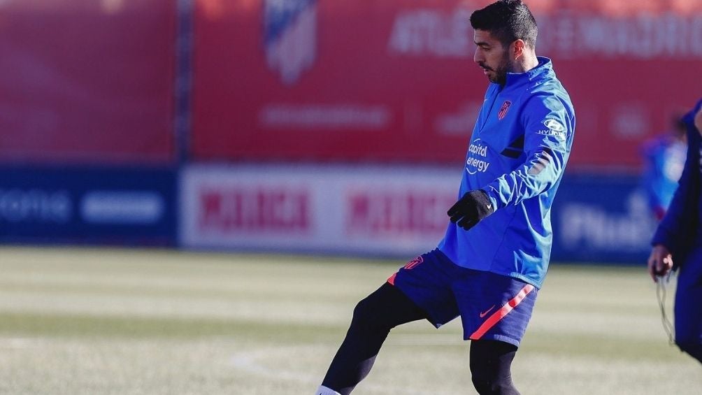 Suárez en un entrenamiento