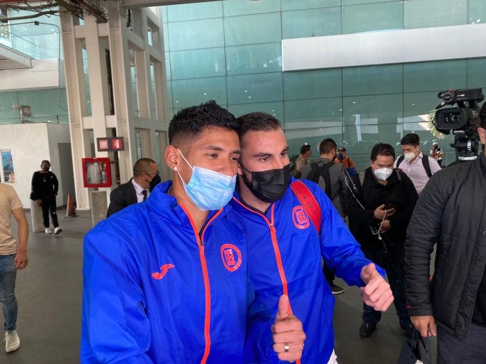 Antuna y Mayorga como jugadores de Cruz Azul