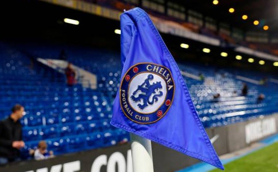 Banderín del Chelsea en Stamford Bridge