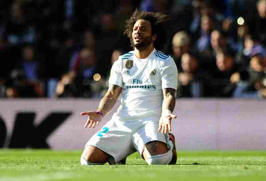 Marcelo jugando para el Real Madrid