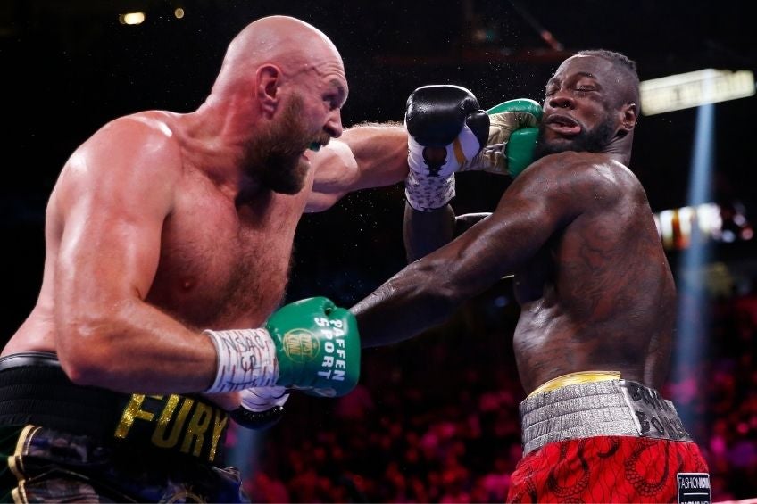 Tyson Fury durante su pelea de box