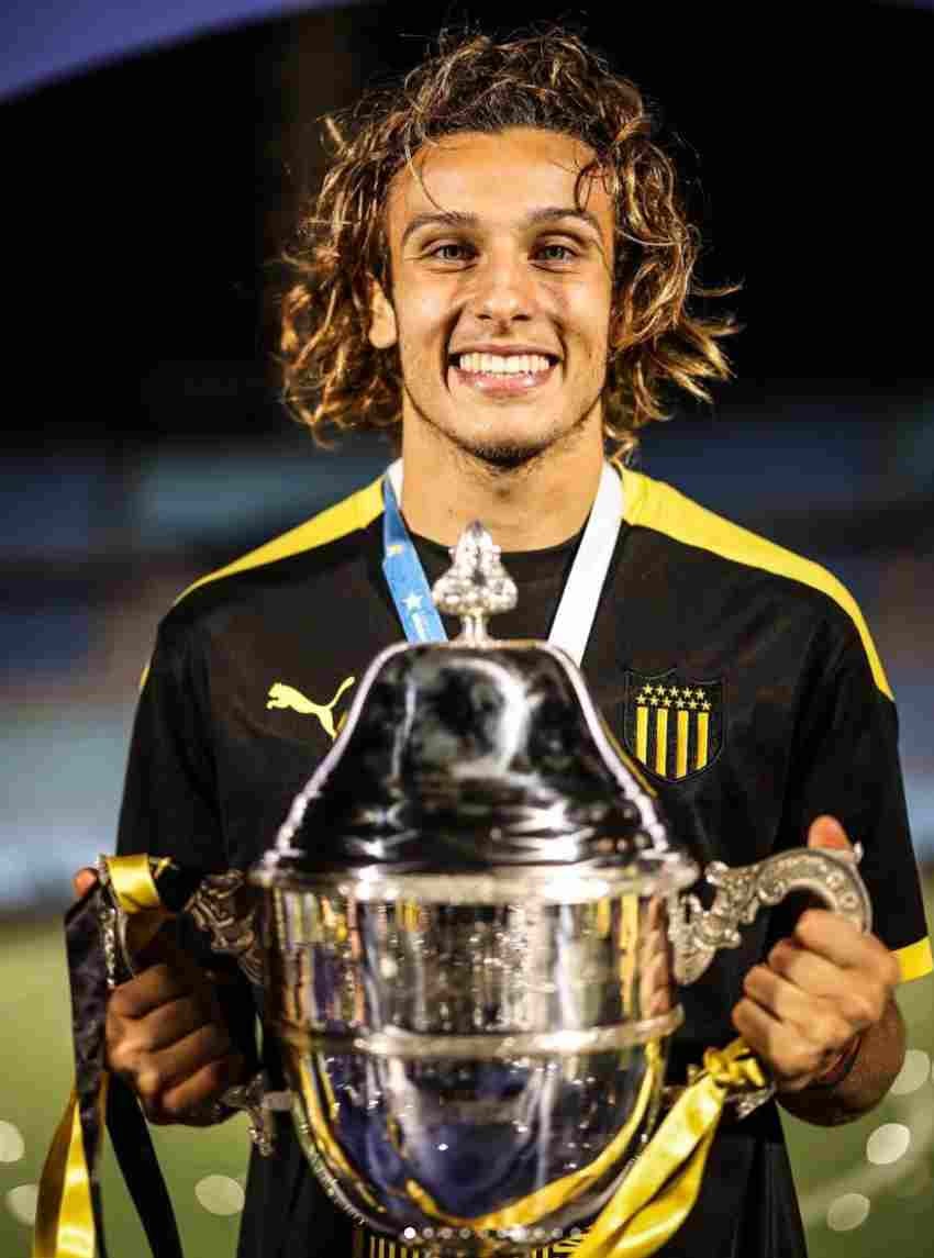 Canobbio tras ganar con el Peñarol