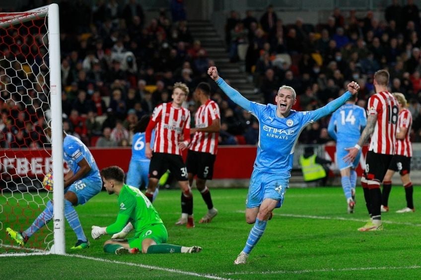 Phil Foden celebrando un gol