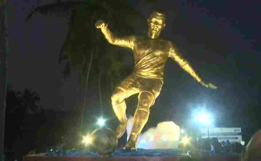 Estatua de CR7 en Goa 