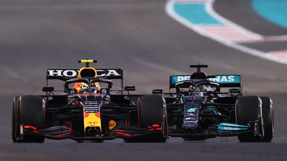 Checo Pérez en la carrera del GP de Abu Dabi