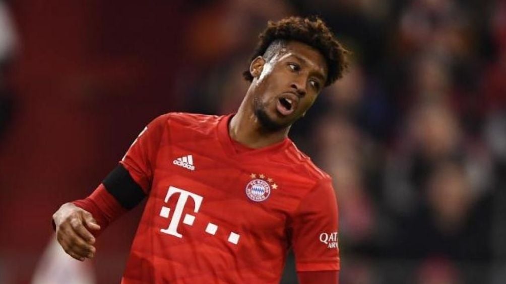 Coman durante un partido