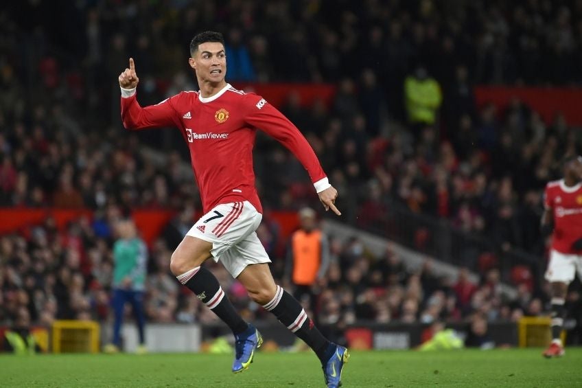 Cristiano Ronaldo jugando con el Manchester United