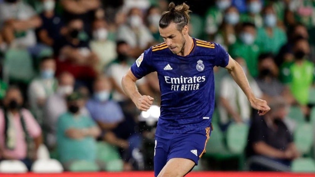 Gareth Bale jugando partido con el Real Madrid en LaLiga