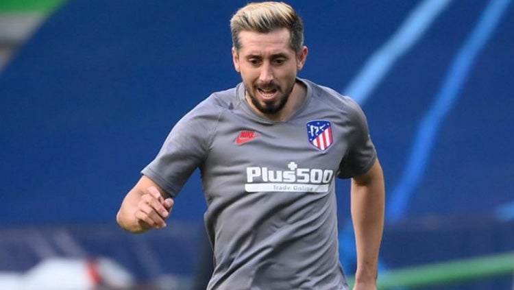 Héctor Herrera en un entrenamiento con el Atlético de Madrid 