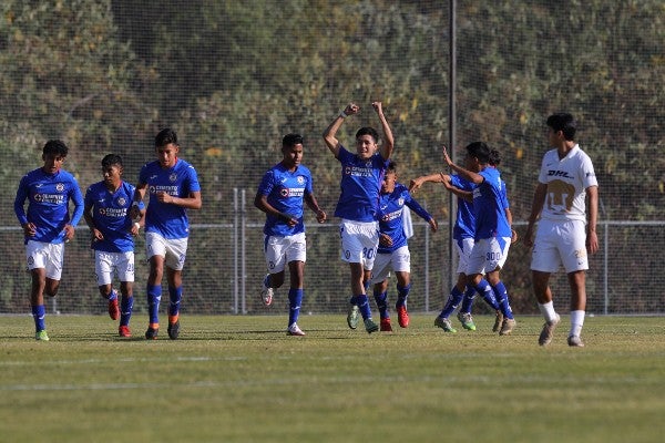 Cruz Azul Sub 16 en la Cantera de Pumas