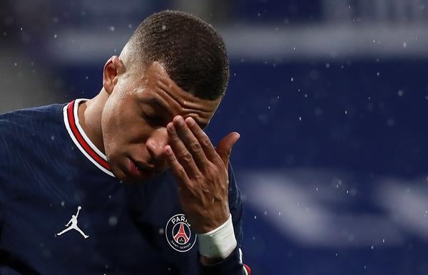 Kylian Mbappé en lamento con PSG