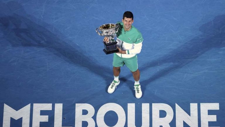 Novak Djokovic en el Australian Open