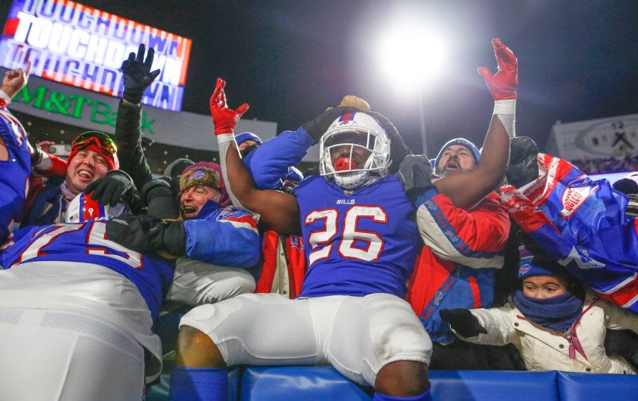 Devin Singletary celebra anotación