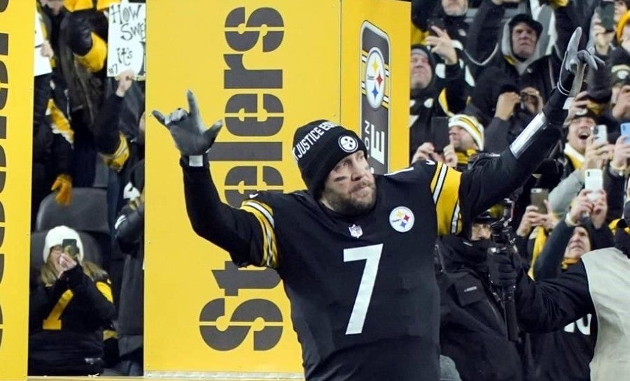 El Big Ben en su último juego en Heinz Field