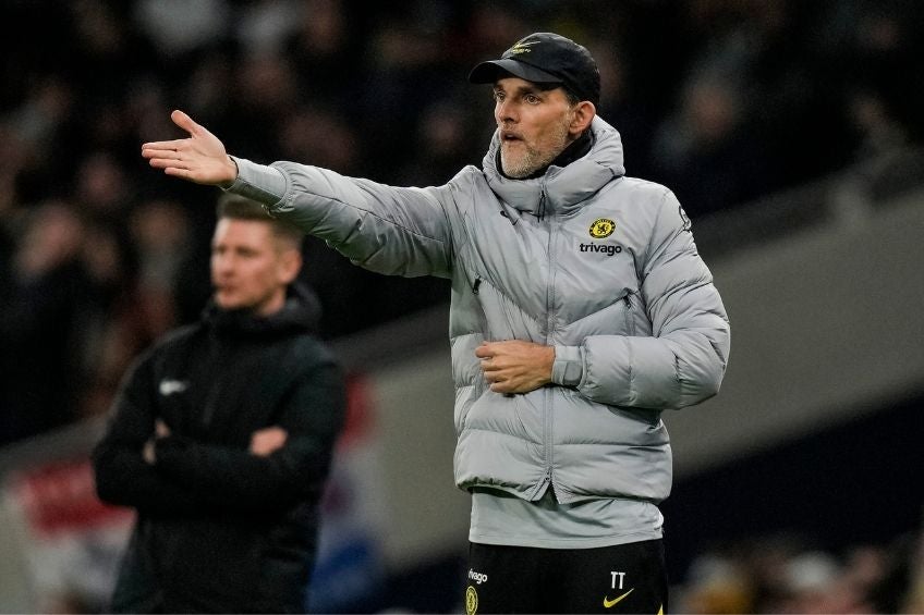 Thomas Tuchel en un partido del Chelsea